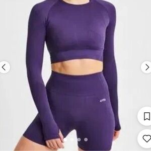 AYBL Balance V2 Seamless Long Sleeve Cropped Top.